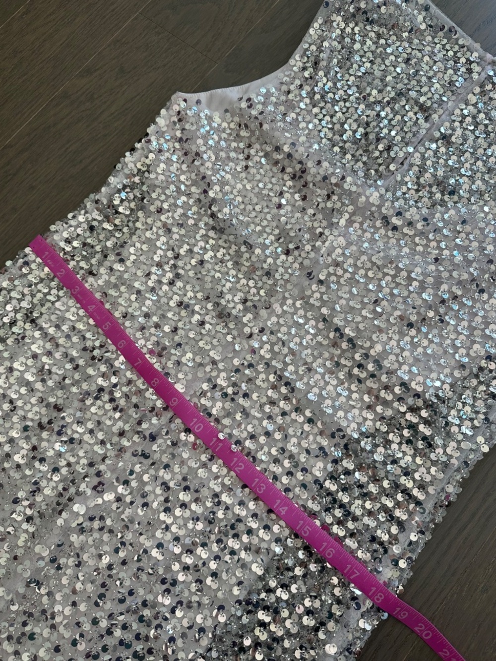 Shona Joy Silver Sequin Maxi Dress - Picture 8 of 9